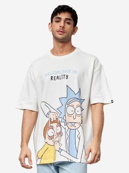 The Souled Store - Official Rick and Morty: Reality Men Oversized T-Shirts