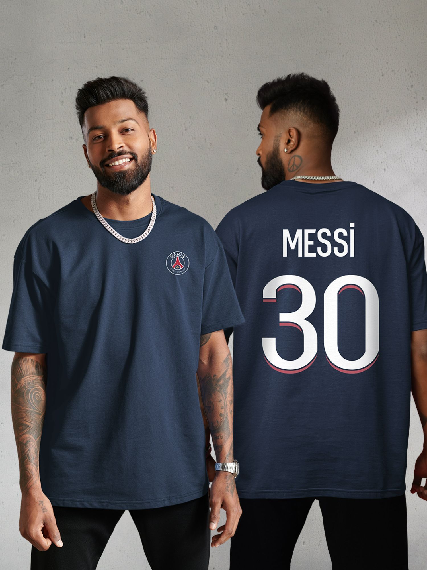 Buy The Souled Store Original PSG: Messi Men Oversized T-Shirts Online