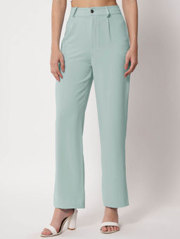 KOTTY - Womens High Rise Viscose Rayon Relaxed Fit Trouser