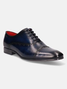 Bugatti - Matina Navy Blue Men Leather Oxfords Formal Shoes