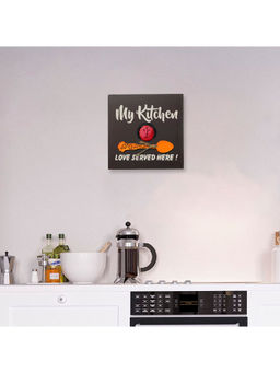 eCraftIndia - "My Kitchen, Love Served Here!" Mother's Love Theme Decorative Wooden Wall Hanging