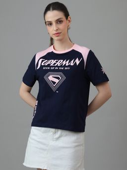 Free Authority - Official Superman: Half Sleeve Graphic Printed Cotton Multicolour T-Shirt