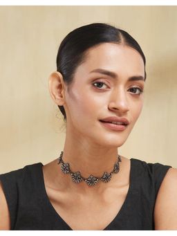 Fabindia - Women Silver Short Necklace
