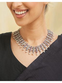 Fabindia - Metal Multi-Color Short Necklace