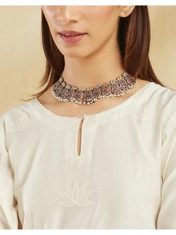 Fabindia - Metal Multi-Color Short Necklace