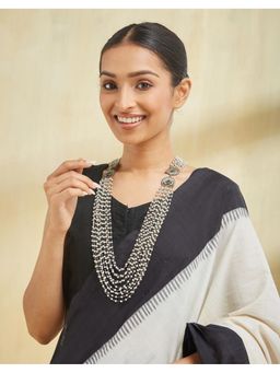Fabindia - Women Silver Metal Long Necklace