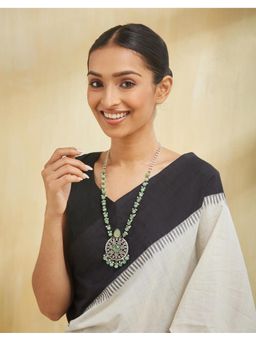 Fabindia - Metal Green Long Necklace