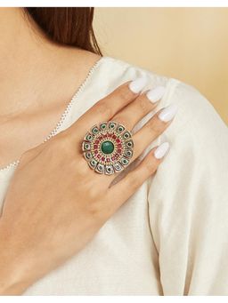 Fabindia - Multi-Color Metal Adjustable Ring