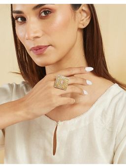 Fabindia - Multi-Color Metal Adjustable Ring
