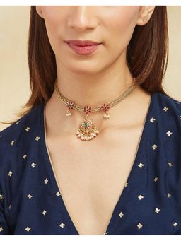 Fabindia - Metal Multi-Color Short Necklace