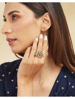 Fabindia - Multi-Color Metal Adjustable Ring