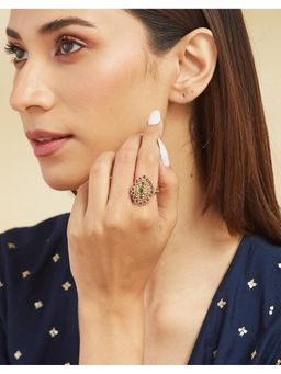 Fabindia - Pink Color Metal Adjustable Ring