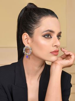 Voylla - Mosaic Circle Of Radiance Statement Earrings