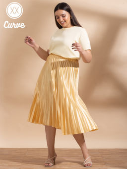 Twenty Dresses by Nykaa Fashion - Curve Yellow Express Your Basic Side Basics Tshirt