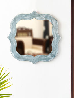 ExclusiveLane - Antique Moroccan Decorative Wall Mirror Made With Mango Wood-20.2 Inches