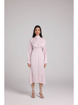 Qua - Fluid Satin Midi Dress