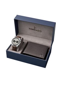 Tornado - Men Set Box Cream Dial Analog Watch - T25104S-SLDI-D (M)