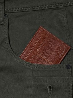 Jack & Jones - Brown Leather Card Holder