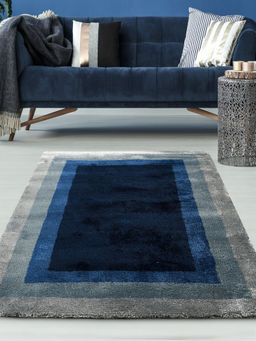 Saral Home - Grey Microfiber Carpet -120x180 cm