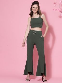 KASSUALLY - Green Chain Detailed Co-Ord (Set of 2)