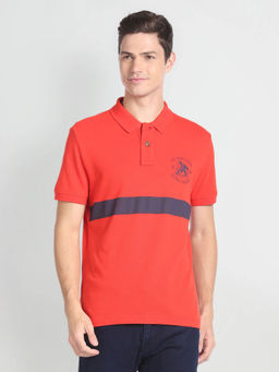 U.S. Polo Assn. Denim Co. - Horizontal Stripe Cotton Polo T-Shirt