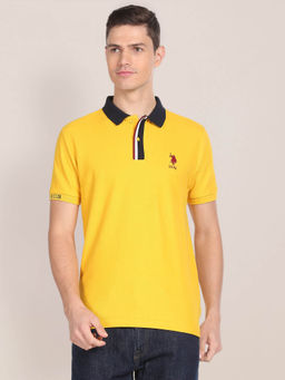 U.S. POLO ASSN. - Cotton Varsity Polo T-Shirt