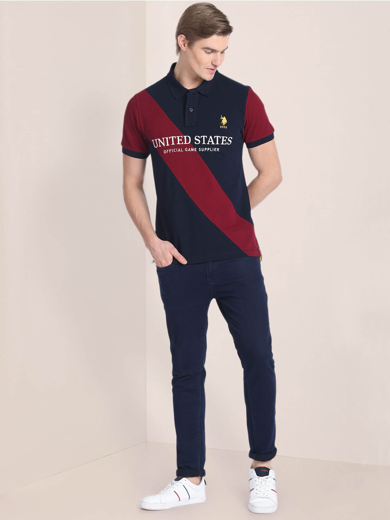 Buy U.S. POLO ASSN. Iconic Number Varsity Polo T-Shirt Online