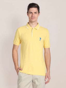 U.S. POLO ASSN. - Slim Fit Solid Polo T-Shirt