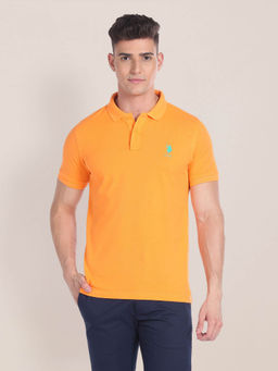 U.S. POLO ASSN. - Cotton Solid Polo T-Shirt