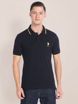 U.S. POLO ASSN. - Tipped Collar Solid Polo T-Shirt