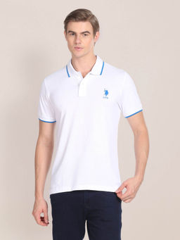 U.S. POLO ASSN. - Tipped Collar Cotton Polo T-Shirt