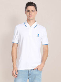 U.S. POLO ASSN. - Solid Cotton Polo T-Shirt