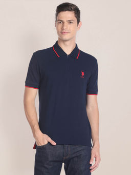 U.S. POLO ASSN. - Solid Slim Fit Polo T-Shirt