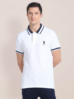 U.S. POLO ASSN. - Solid Slim Fit Polo T-Shirt