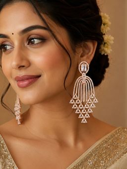 Fida - Gold AD Stone Embellishment Women Ethnic Earrings