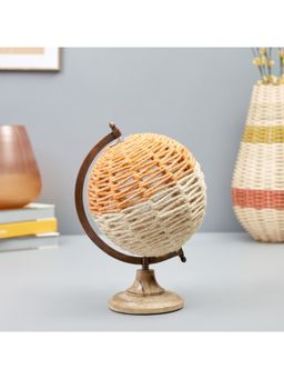 HomeTown - Venice Fabric Globe 20X23X30 Cm Mustard