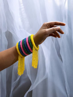 Jewelwati - Set Of 8 Colourful Bangles-2.4