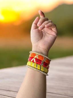 Jewelwati - Hot Girl Festive Bangle Stack