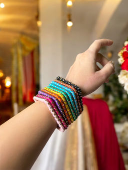 Jewelwati - Set Of 10 Rectangle Bangles (2.4)