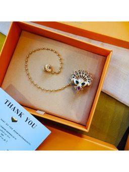 ZARIIN - Peacock'S Glory Brooch Pin For Men