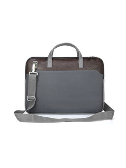 MBOSS - I-Sac Crack Tan Faux Leather 15.6 Inch Laptop Messenger Bag