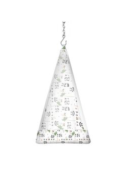 Smiley Buttons - White Cotton Printed Thottil with Net