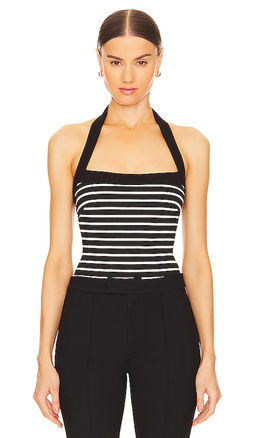 Nicholas - Lainey Contrast Square Neck Bodysuit