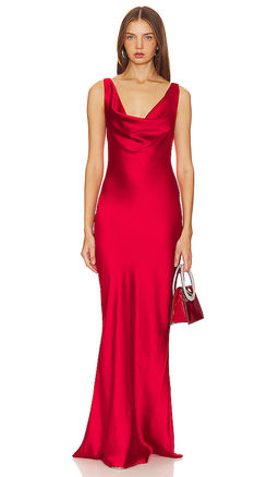 Norma Kamali - Deep Drape Neck Gown