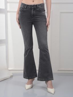 CRIMSOUNE CLUB - Women's Grey Bootcut Jeans