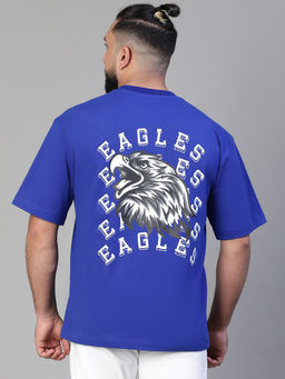 Athlisis - Men Typography Printed Bio Finish Oversized T-Shirt