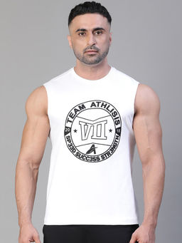 Athlisis - Mens Sleeveless Athletic Tank Top