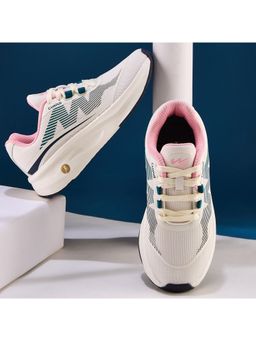Campus - Women Ciara Cream & Pink Sports Running Shoes