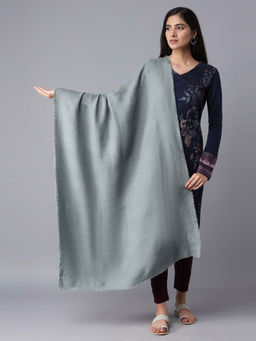 W - Ecru Knitted Shal