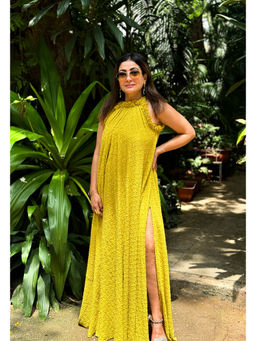 RAISHAA - Yellow Heidi Cocktail Maxi Dress
